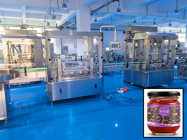 整套辣椒醬灌裝機(jī)生產(chǎn)線