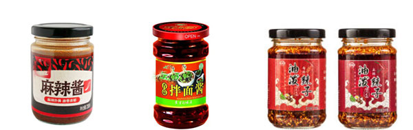 麻辣醬醬料灌裝機樣品展示